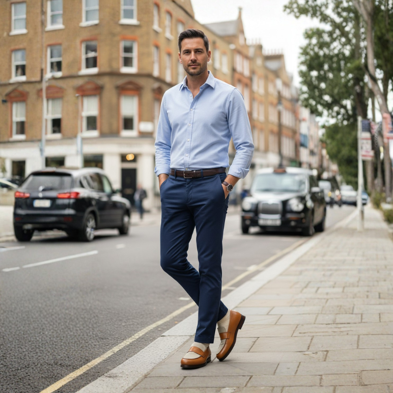 Ebon Dual Tone Italian Loafer