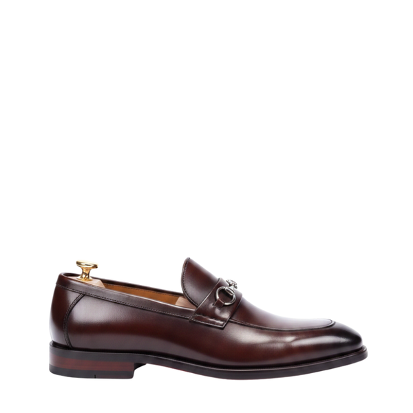 Elegant Craft Leather Horsebit Loafers