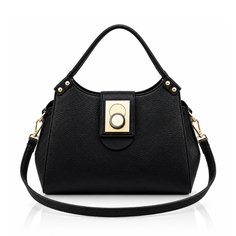 Elegant Crest Luxury Leather Handbag