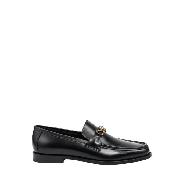 Elegant Knot Loafers with Artisan Craft - Black