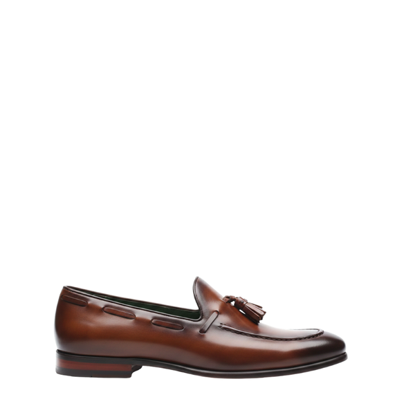 Elegant Tradition Leather Classic Tassel Loafers