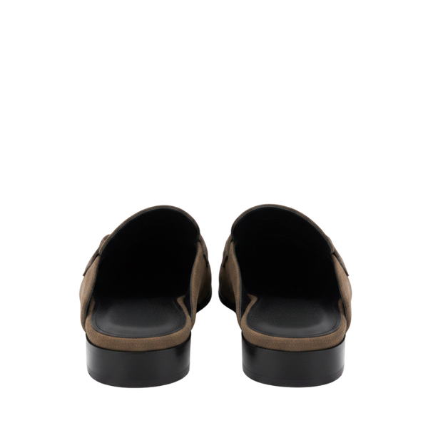 Elite Luxury Suede Horsebit Comfort Mule