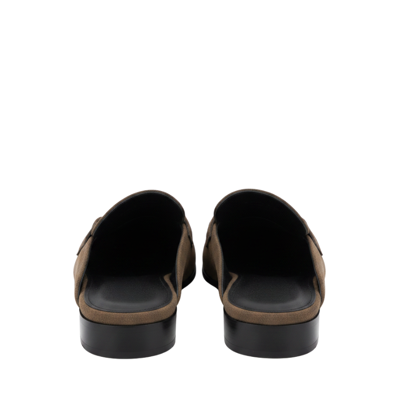 Elite Luxury Suede Horsebit Comfort Mule