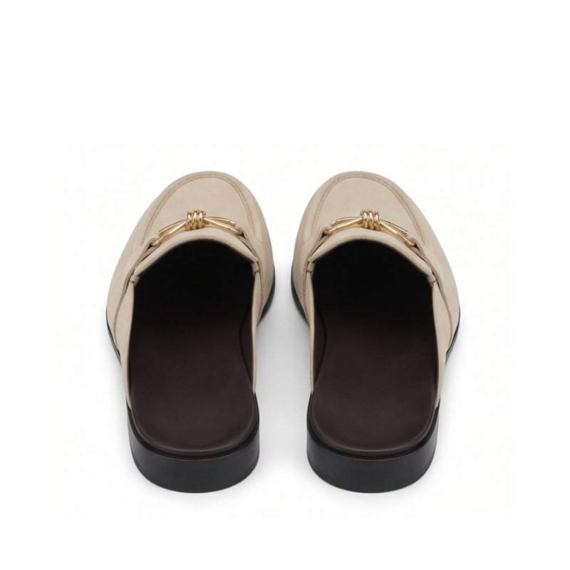 Elite Luxury Suede Horsebit Comfort Mule