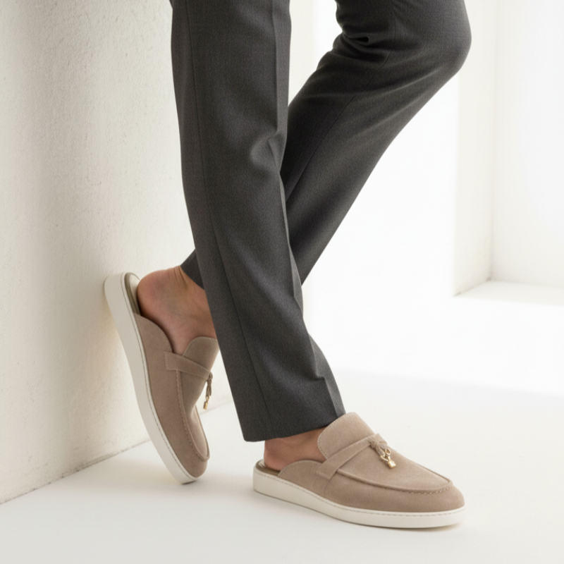 Elvaro Tassel Detail Comfort Daily Wear Mules