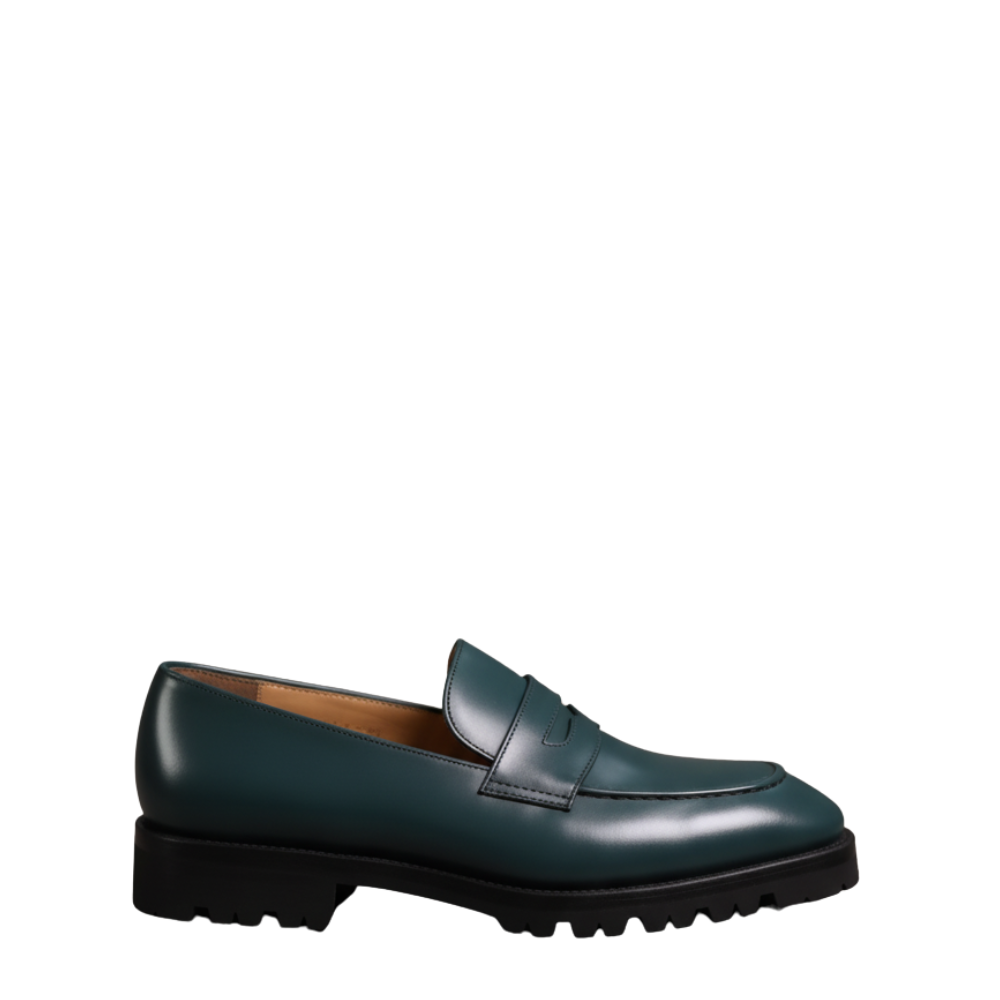 Emerald Classic Penny Strap Loafers
