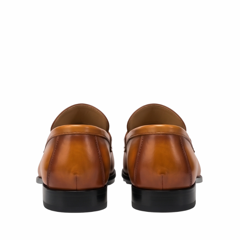 Emerald Luxe Leather Horsebit Loafers