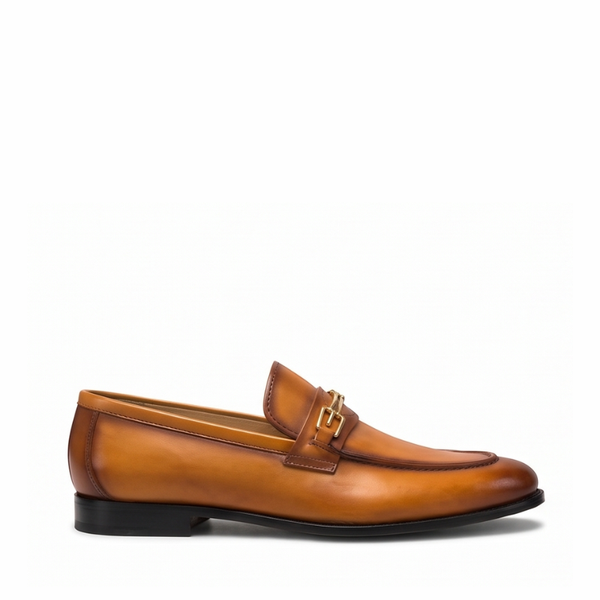 Emerald Luxe Leather Horsebit Loafers