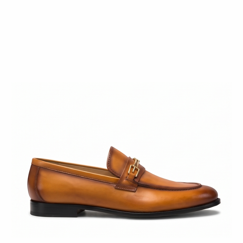 Emerald Luxe Leather Horsebit Loafers
