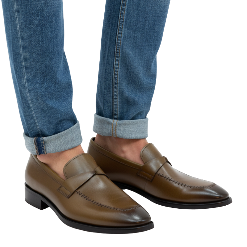Eminence Polished Italian Strap Loafers