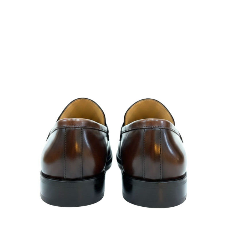 Engraved Heritage Leather Penny Loafers