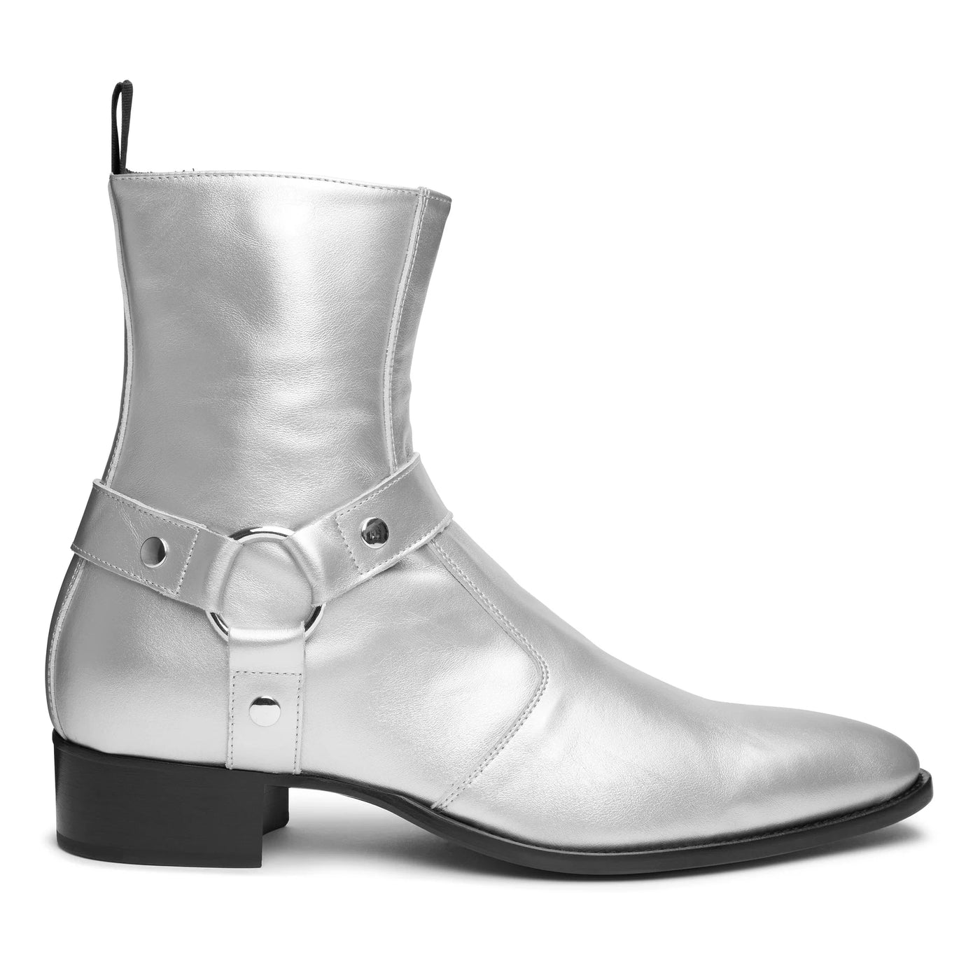 Harness Zip Boot Black Leather