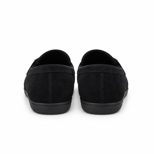 Enzo Velluto Suede Studded Loafers