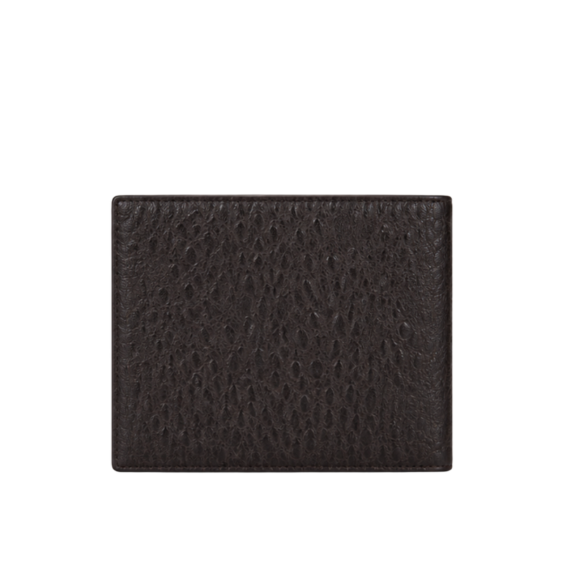 Espresso Heritage Textured Leather Wallet
