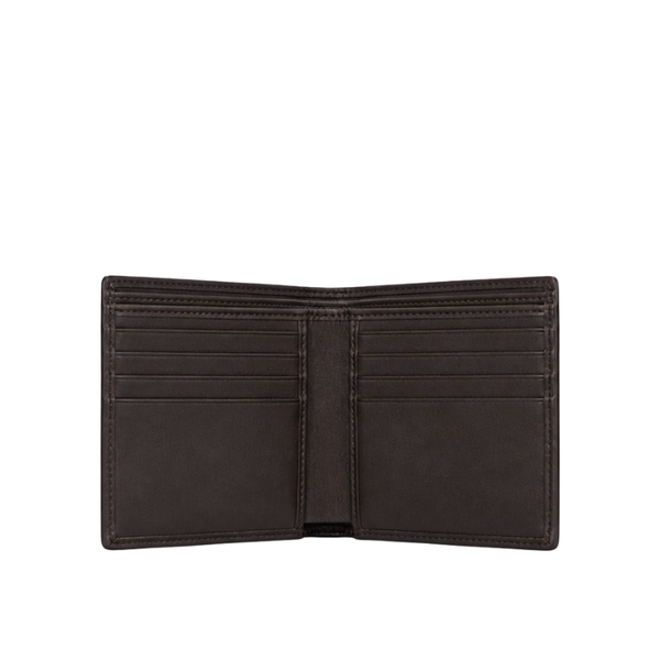 Espresso Heritage Textured Leather Wallet