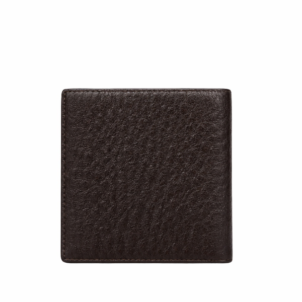 Espresso Rugged Grain Leather Wallet