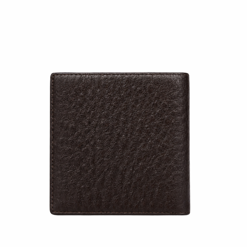 Espresso Rugged Grain Leather Wallet