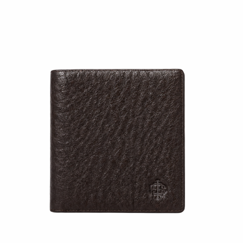 Espresso Rugged Grain Leather Wallet