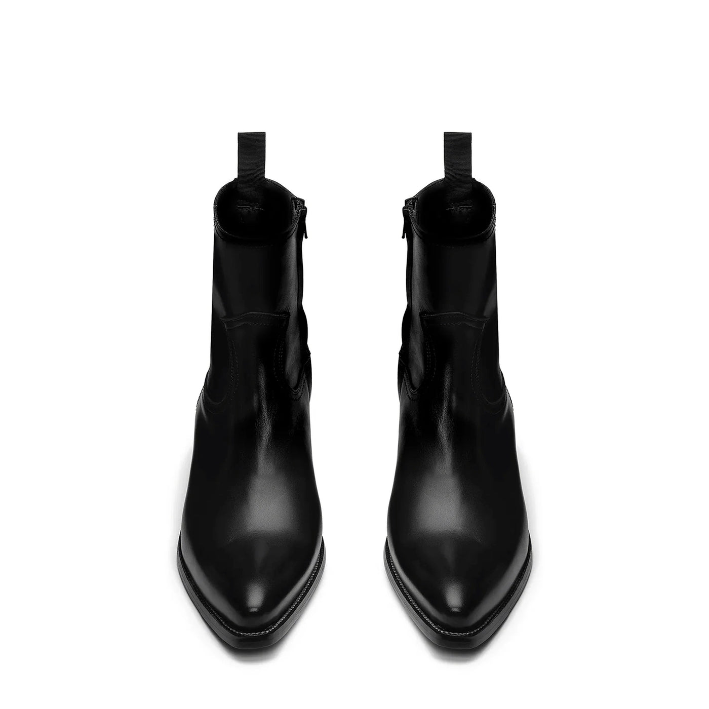 Side Zip Western Boot Hand Dyed Leather