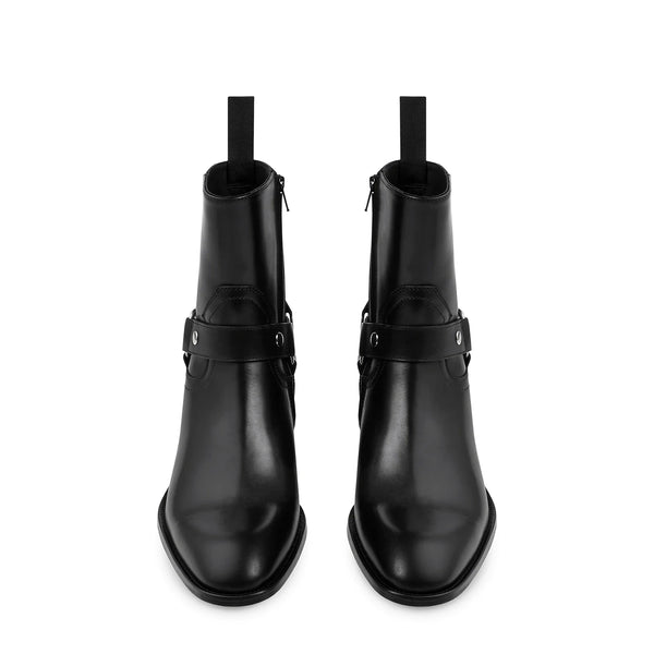 Harness Concealed Zip Boot - Leather