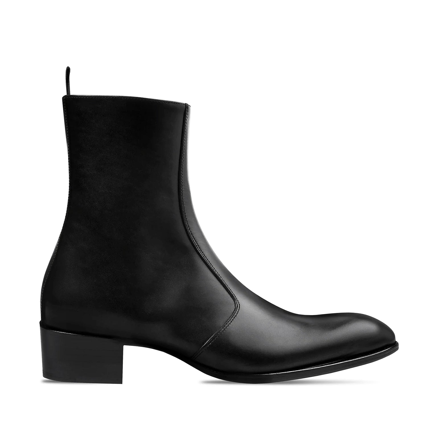 WAATT 40 ZIP BOOTIES LEATHER BLACK｜靴