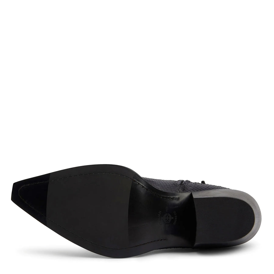 Raven Python Hand Dyed Leather Shoe for Men