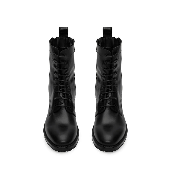 Sergio Zip Combat Boot Leather