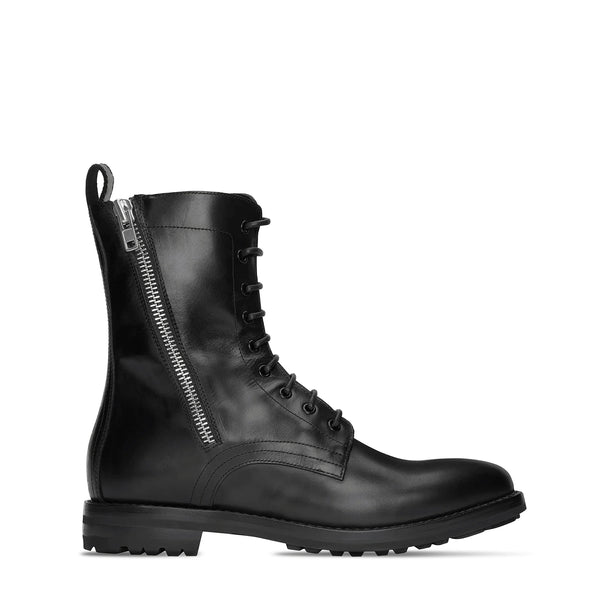 Sergio Zip Combat Boot Leather