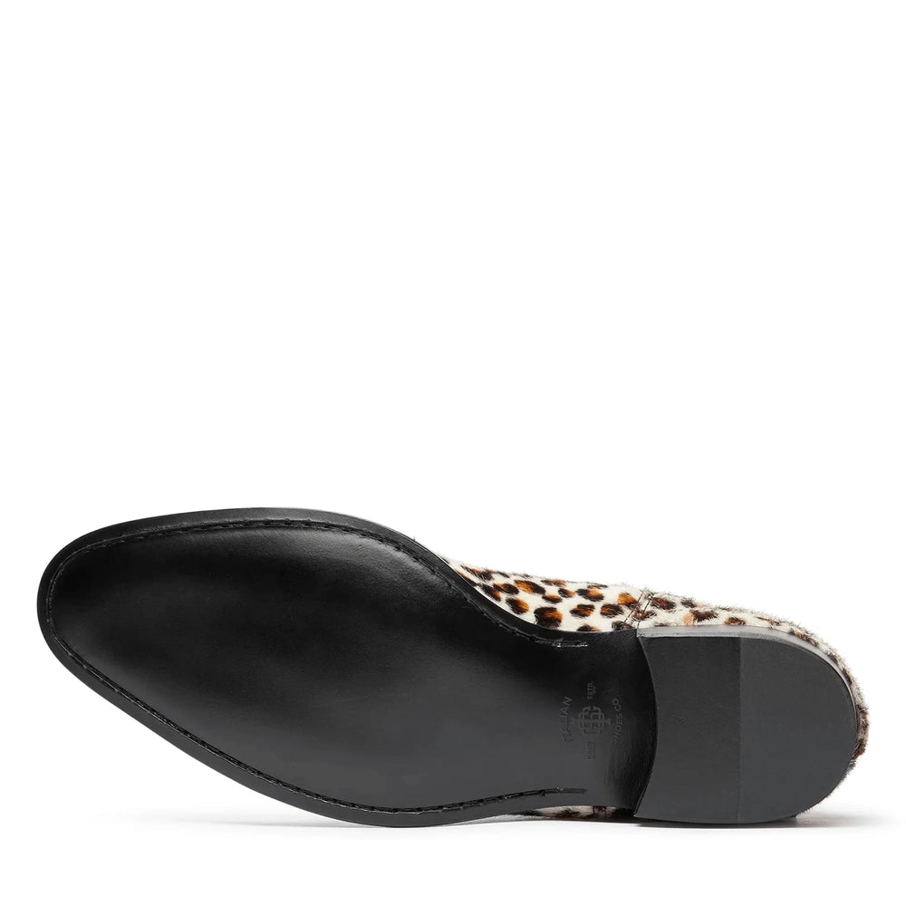 Chelsea Boot Leopard Print Pony Hair Leather