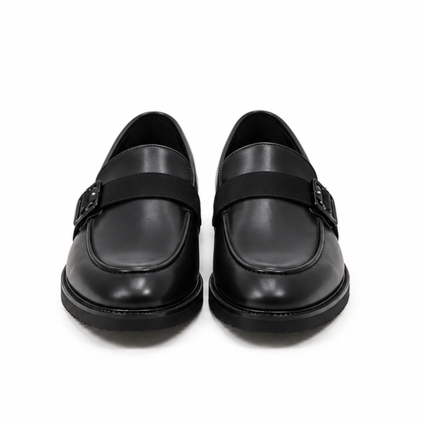 Ferrano Eclipse Leather Buckle Loafers
