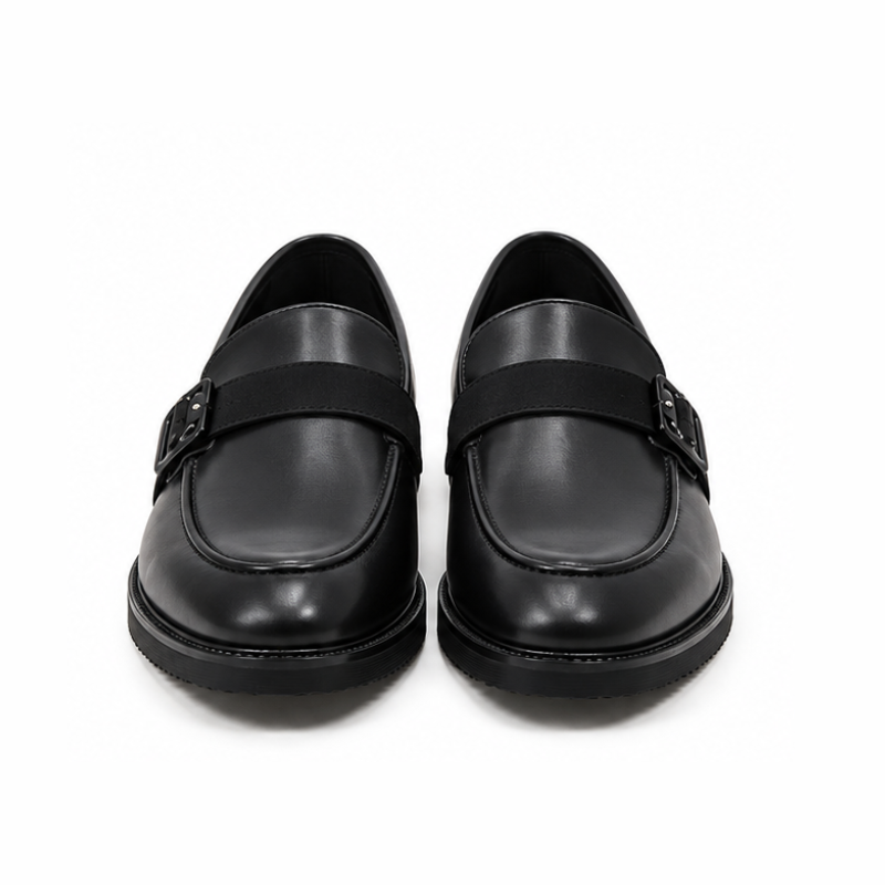 Ferrano Eclipse Leather Buckle Loafers