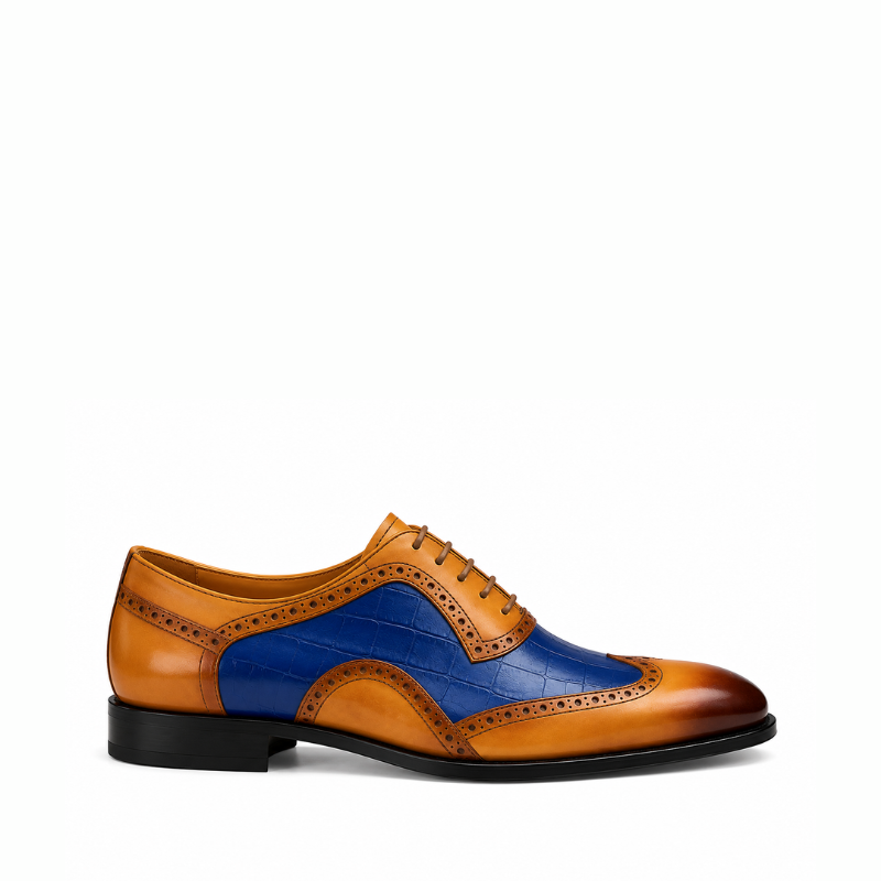 Gavin Heritage Leather Wingtip Oxford Shoes