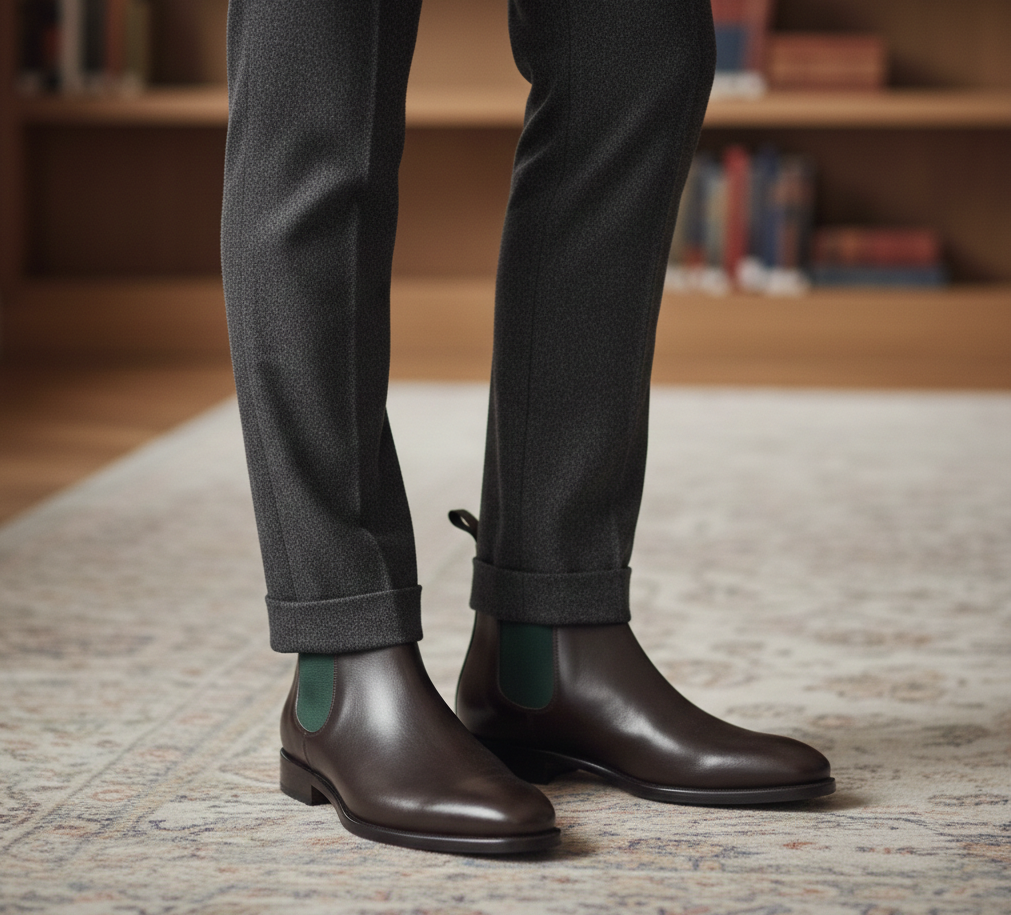 Classic Chelsea Round Toe Boots