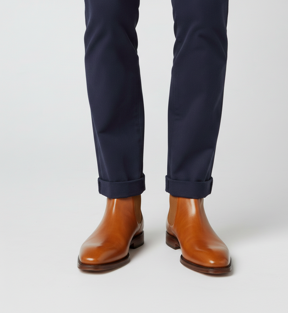 Rich Gold Chelsea Men's Boots