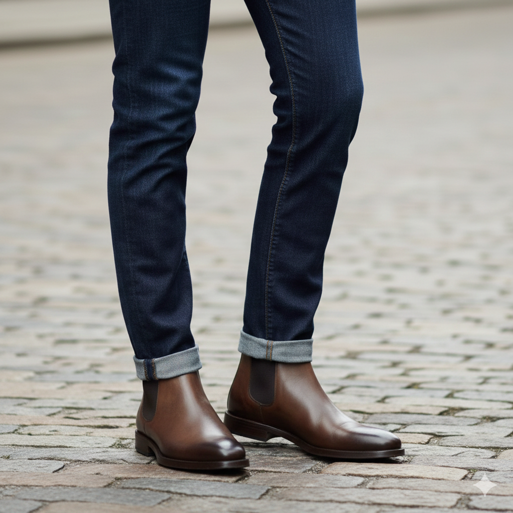 Classic Chelsea Round Toe Shade Boots
