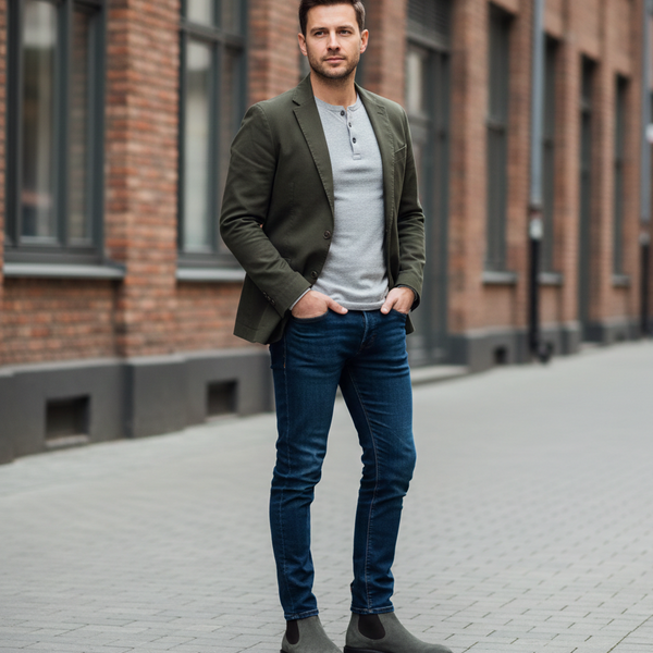 Classic Chelsea Coloured Suede Leather Boots