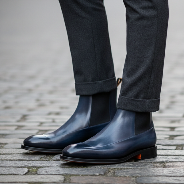 Mens Leather Chelsea Boots