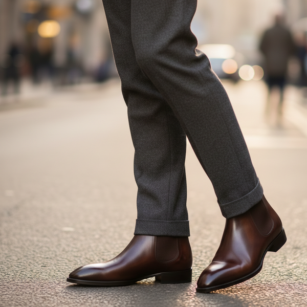 Classic Rich Espresso Chelsea Boots for Mens