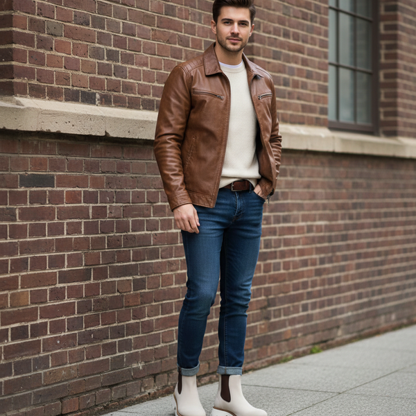Chunky Suede Chelsea Boots