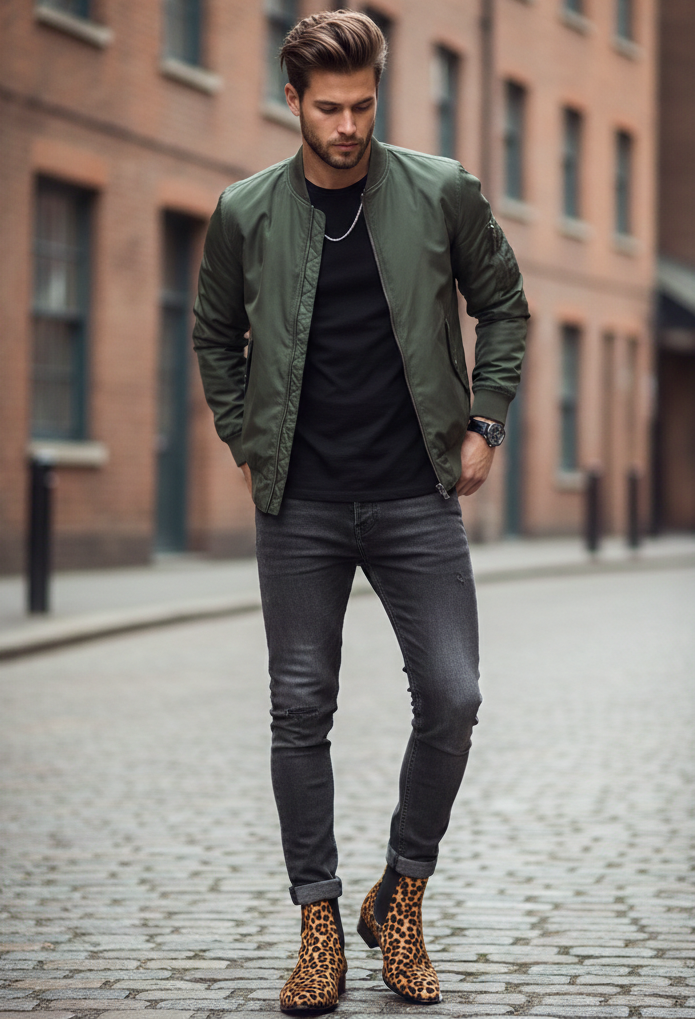 Chelsea Boot - Leopard Print Pony Hair Leather