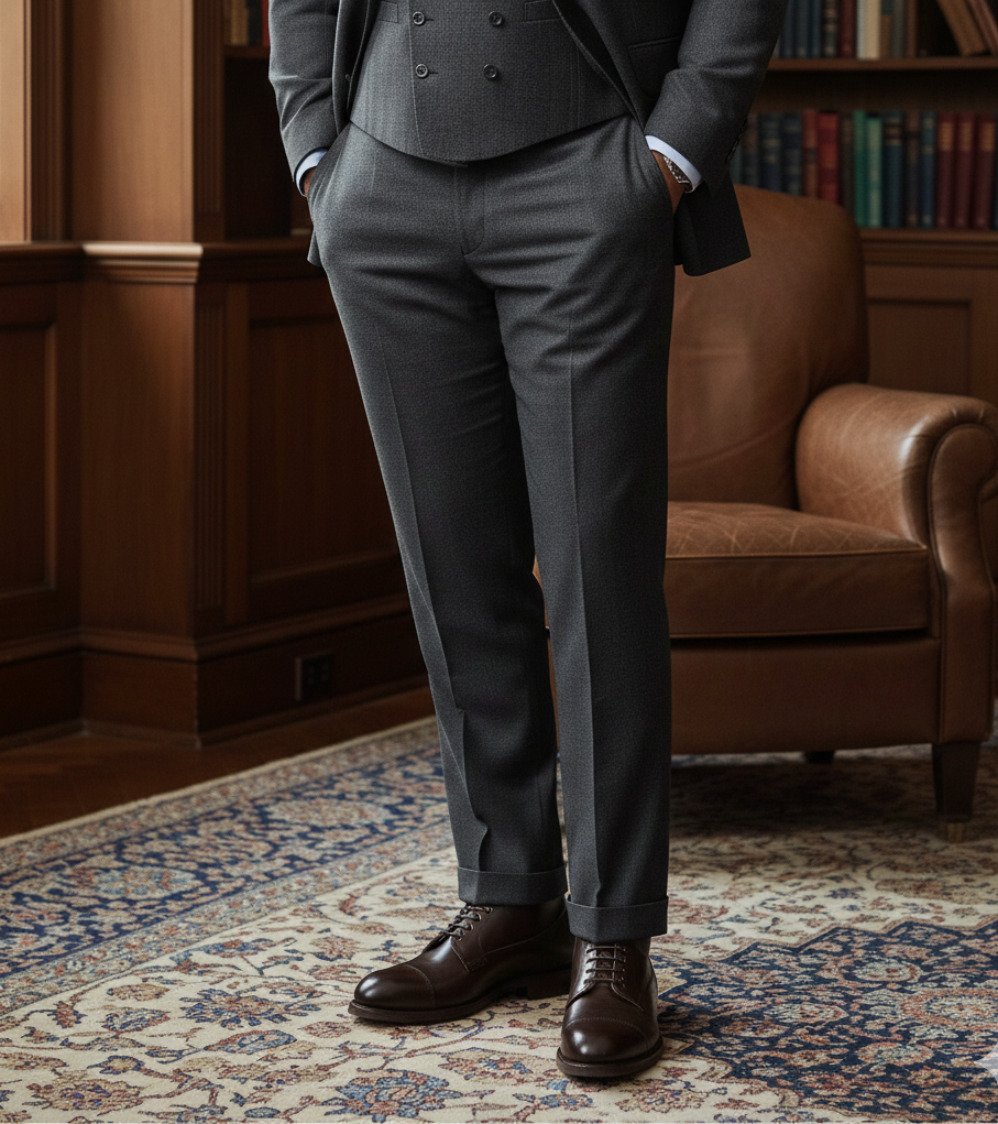 Dark Coffee Chelsea High Ankle Boots