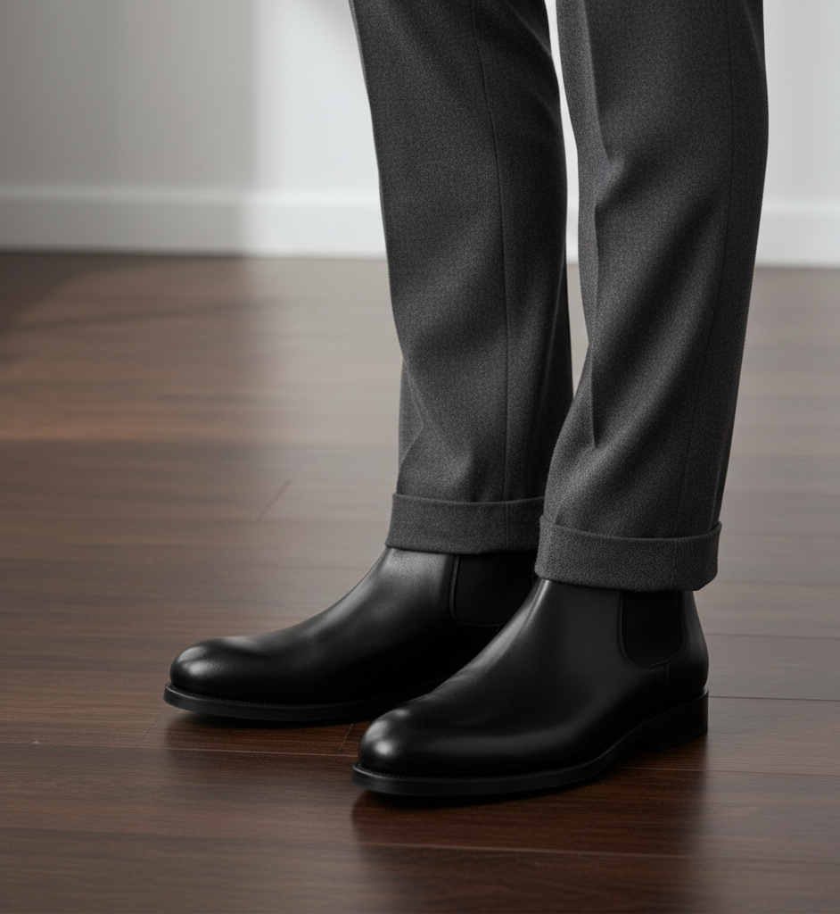 Midnight Chelsea High Ankle Boots