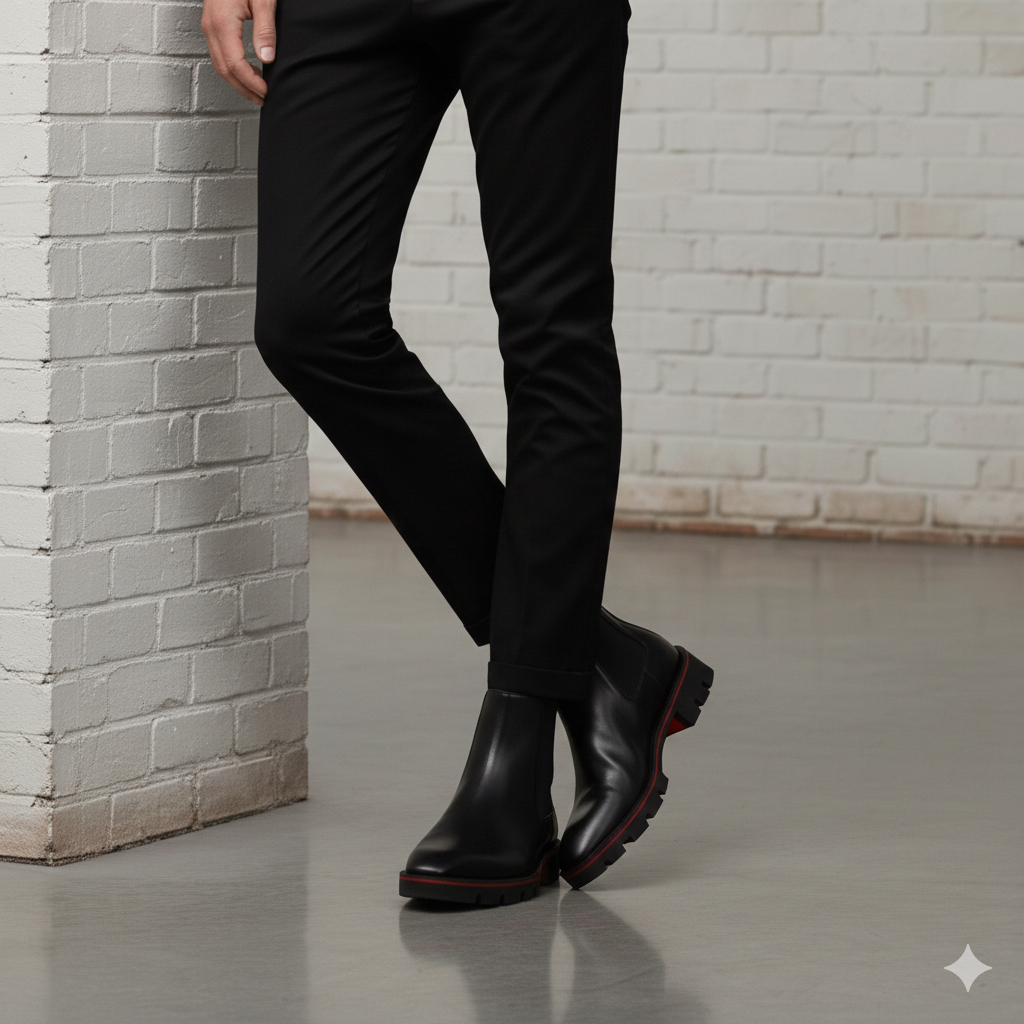 Chelsea Men's Leather Coal Boots