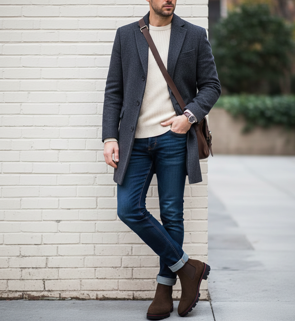 Umberto Chelsea Brown Boots