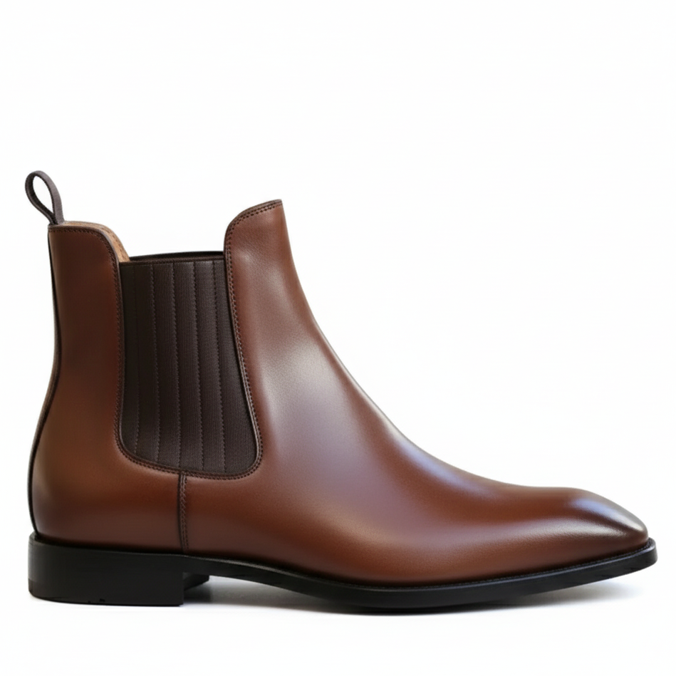Arco Leather Chelsea Boot with Curve Toe