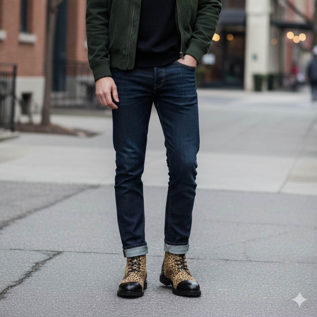 Men's Lace Up Captoe Boot