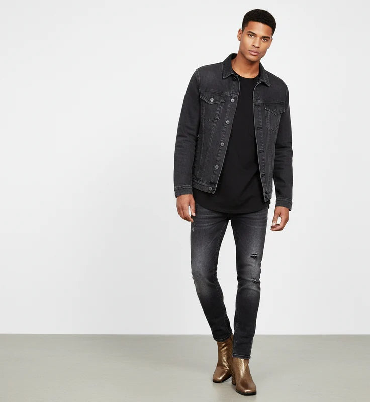 Platin Metallic Lizard Print Leather High Ankle Boot