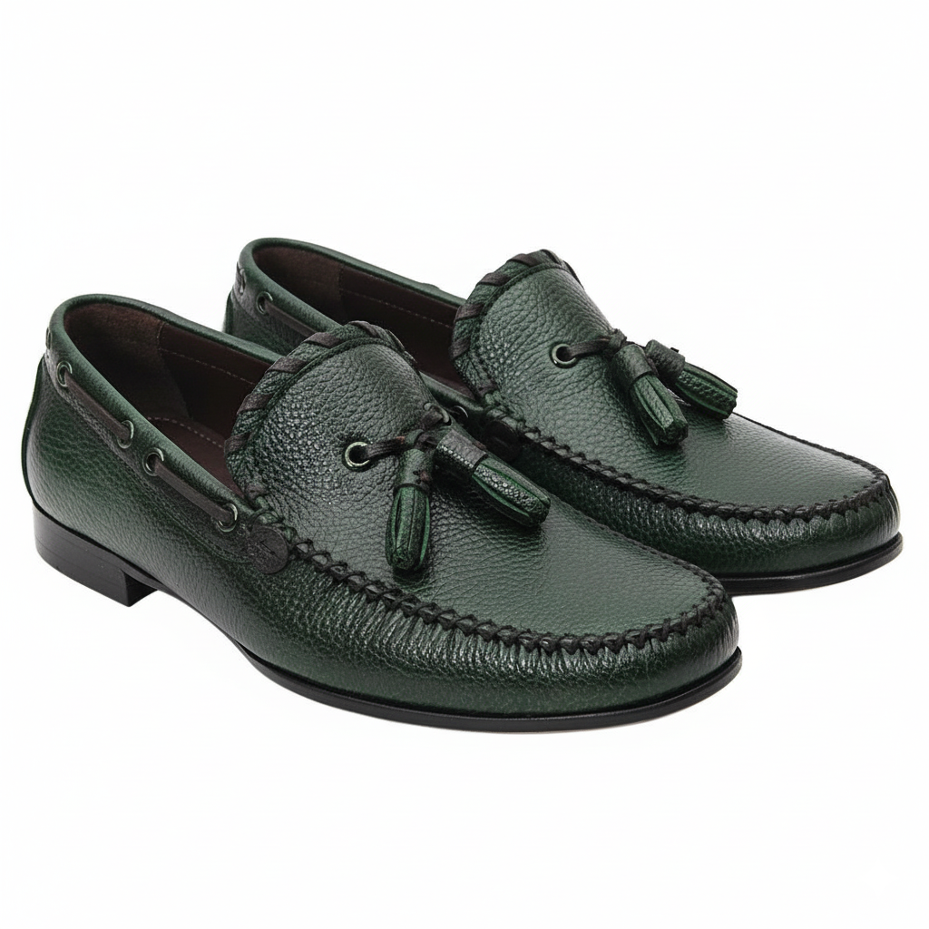 Italian Leather Tassel Loafers
