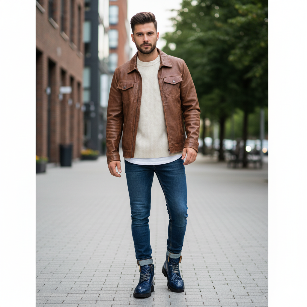 Aria Lace-up Leather Boot