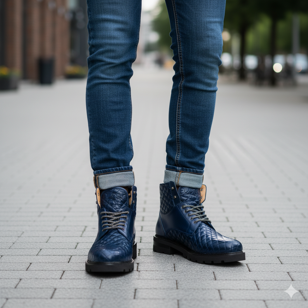 Aria Lace-up Leather Boot